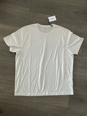 NWT Orchard & Broome Mens White Pima Cotton Crewneck  Tee Size XXL Retail $80